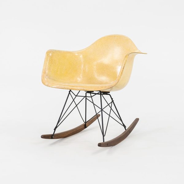 1951 Herman Miller Eames RAR Fiberglass Rocking Chair with Rope Edge and Zenith Tags Discount