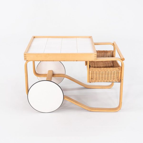 1970s Alvar and Aino Aalto for Artek Tea Trolley in Birch with Ceramic Tile Online Hot Sale