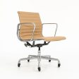 2010s Eames Aluminum Group Management Desk Chair by Ray and Charles Eames for Herman Miller in Tan Leather on Sale