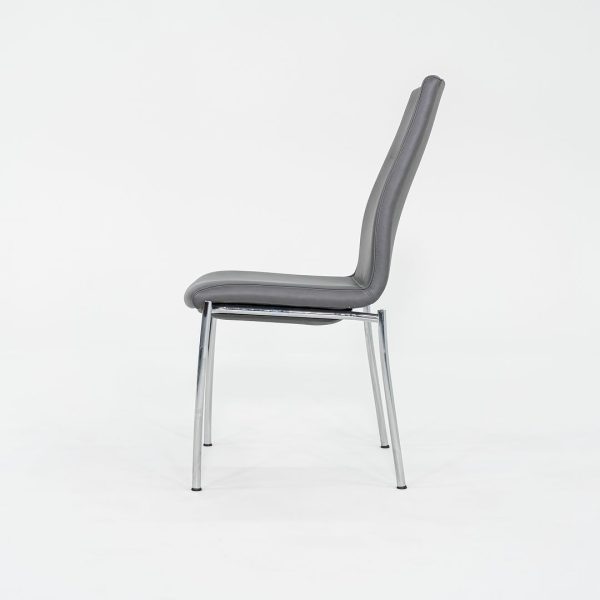 2013 Grey Stacking Kusch+Co Ona Plaza Dining   Side Chairs by Jorge Pensi with Aluminum Legs 8x Available For Sale