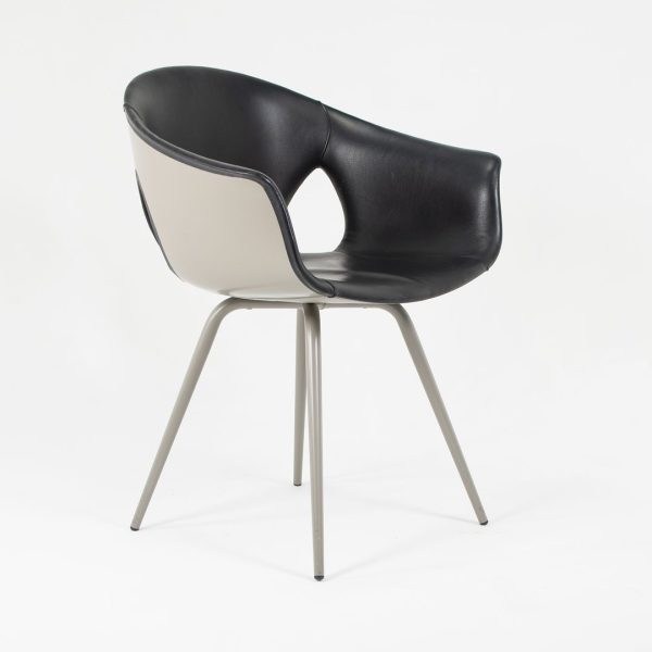 2013 Ginger Ale Chair by Roberto Lazzeroni for Poltrona Frau in Black Leather 1x Available Online Sale