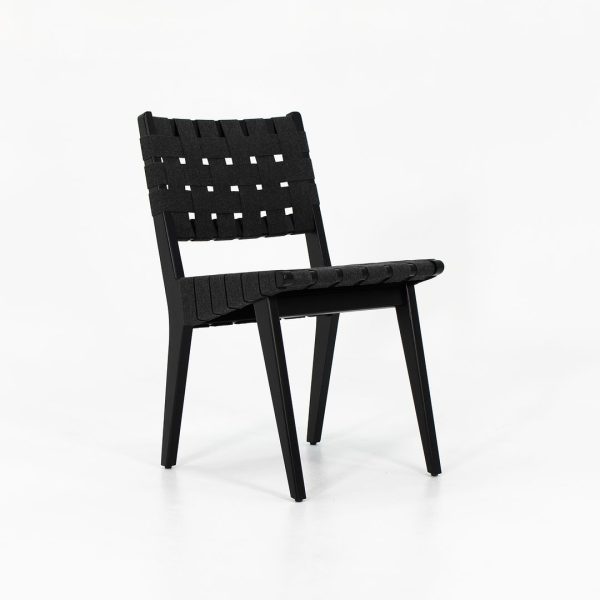 2021 Risom Side Chair, 666C-WB by Jens Risom for Knoll Maple, Cotton Webbing, Plastic, Metal Online Hot Sale