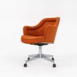 1971 Rolling Office Chair by Hiebert in Orange Fabric Discount