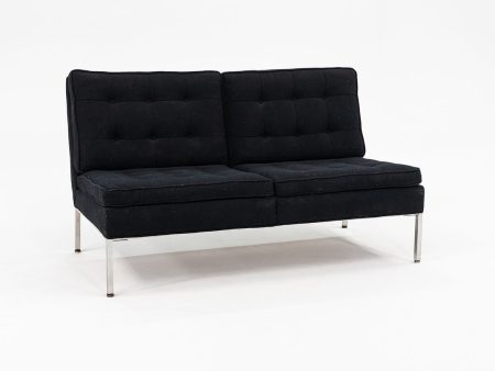 1960s Gordon Bunshaft and Davis Allen for Thonet Tuxedo Two Seat Loveseat Sofa Supply