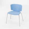 2012 Wrapp Dining Side Chair by Marc Krusin for Coalesse in Blue Fabric 14x Available Discount