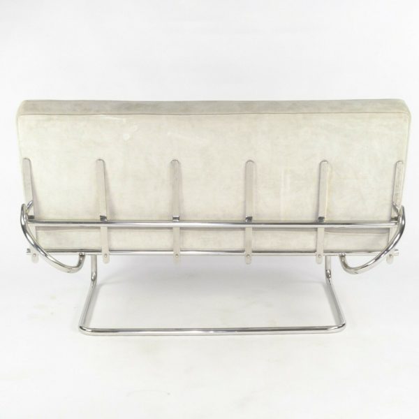 1980s Marcel Breuer for Tecta Gray Suede F40 Settee   Sofa Made in Germany Online Sale