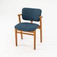 C. 1949 Set of Four Knoll Domus Dining Chairs by Ilmari Tapiovaara for with New Blue Fabric Fashion