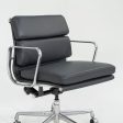 2010s Herman Miller Eames Soft Pad Management Desk Chair in Grey Leather Sale