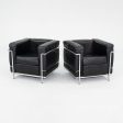 2000s Pair of Cassina LC2 Petit Modele Lounge Chairs by Le Corbusier Jeanneret and Perriand Online now