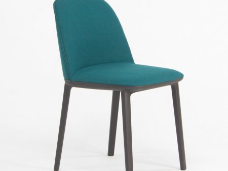 2019 Vitra Softshell Side Chair w  Teal Blue Fabric by Ronan & Erwan Bouroullec Hot on Sale