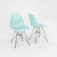 2018 Herman Miller Eames Plastic Dining Shell Chair with Eiffel Base in Aqua Sky Blue 3x available Discount