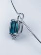 London Blue Topaz and CZ Pendant Online Sale