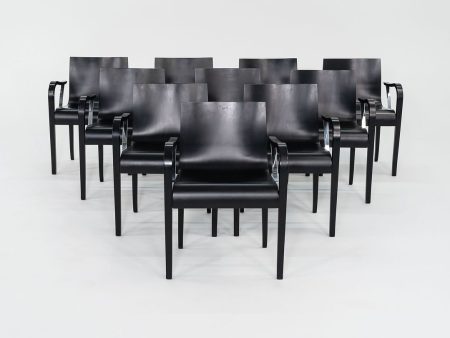 1990s Set of Ten Ginotta Armchairs by Enrico Franzolini for Crassevig   Knoll For Cheap