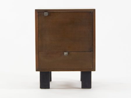 1950s George Nelson Herman Miller BSC Bedside End Side Table Dark Walnut Online Hot Sale