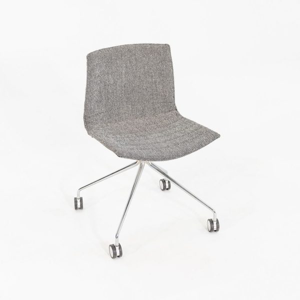 2020 Lievore Altherr Molina for Arper Catifa Armless Desk Chairs in Grey Fabric 4x Available Supply