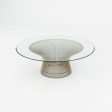 1960s Warren Platner for Knoll 36  Round Coffee Table in Steel and Glass Online now