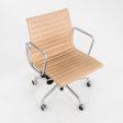 2014 Herman Miller Eames Aluminum Group Management Desk Chairs in Beige Leather with Pneumatic Base 12+ Available Supply