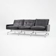 2002 PK31 Three Seat Sofa by Poul Kjaerholm for Fritz Hansen in Black Leather #1 Online now