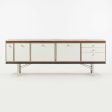 1960 Gerald Luss Rosewood & Metal Credenza Cabinet Once Attributed to Eames & IBM Pavilion Supply