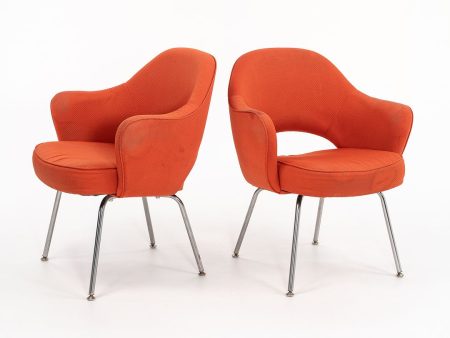 2010s Knoll Saarinen Executive Arm Chair, 71A by Eero Saarinen for Knoll in Fabric 2x Available For Cheap