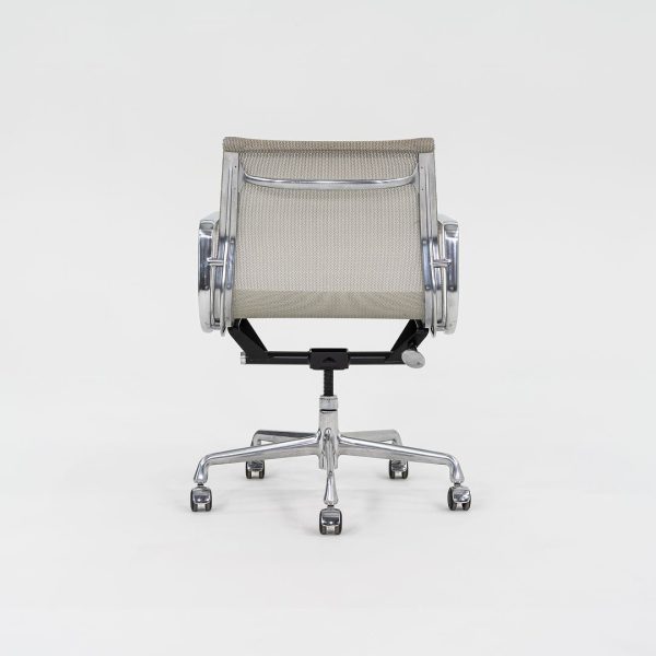 2015 Aluminum Group Management Chair, Model EA335 by Ray and Charles Eames for Herman Miller Aluminum, PVC Mesh, Rubber, Steel, Plastic Sale