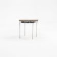 1960s Round Steel and Marble Side Table by Gordon Bunshaft and Davis Allen for SOM Design Online Hot Sale