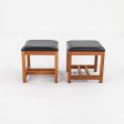 1990 Mission-Style Stool by Thomas Moser in Solid Cherry Hardwood Sets Available Hot on Sale