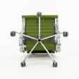 2010s Eames Aluminum Group Management Desk Chair by Ray and Charles Eames for Herman Miller in Green Fabric For Discount