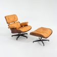 1962 Herman Miller Eames Lounge Chair and Ottoman 670 & 671 by Charles and Ray Eames in New Cognac Leather For Sale