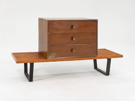 1954 BCS Cabinet, Model 4603 by George Nelson for Herman Miller in Walnut (No Bench) Discount