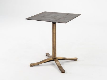 1980s Alpha Table Base by Nicos Zographos for Zographos Designs Bronze 8x Available Online now