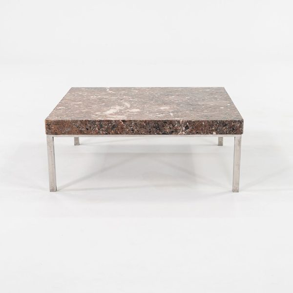 1965 Emperador Marble Coffee Table by Davis Allen and Gordon Bunshaft for SOM Design on Sale