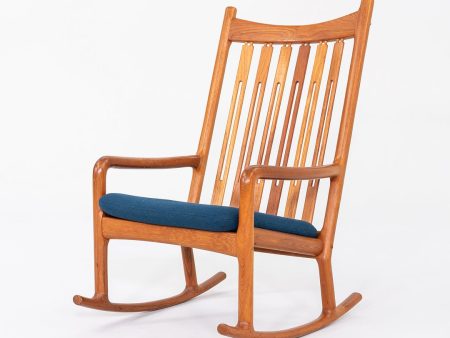 1970s Hans Olsen for Juul Kristensen Rocking Chair in Teak from Denmark For Cheap