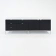 2019 Four Position Credenza Cabinet, Model 2544M by Florence Knoll for Knoll in Ebonized Oak and Marble Fashion