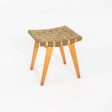 C. 1946 Jens Risom for Knoll Stool 667-W with Original Label Online Sale