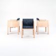 1988 Cube Armchair by Brian Kane for Metropolitan Furniture in Maple and Blue Fabric 3x Available For Discount