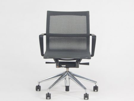 2018 Vitra Physix Rolling Desk Chair by Alberta Meda Gray Mesh Sets Available Discount