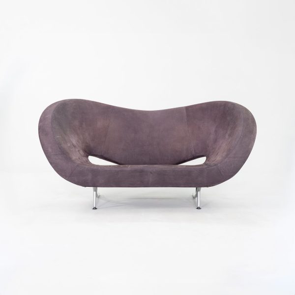 2004 Ron Arad for Moroso Victoria and Albert Sofa in Purple Leather 6x Available Online Sale