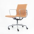 2010s Eames Aluminum Group Management Desk Chair by Ray and Charles Eames for Herman Miller in Tan Leather Supply