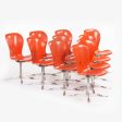 1974 Gideon Kramer Ion Chairs by American Desk Corp Fiberglass Sets of 6 8 10 12 Cheap