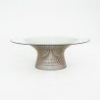 1960s Warren Platner for Knoll 36  Round Coffee Table in Steel and Glass Online now