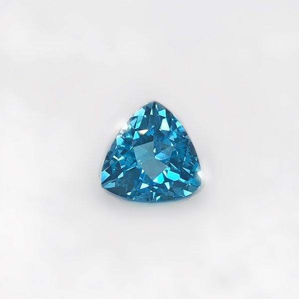 Gemstone Genuine Swiss Blue Topaz Trillion loose Hot on Sale