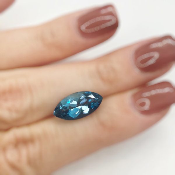 Gemstone Genuine Marquise Swiss Blue Topaz loose Online now