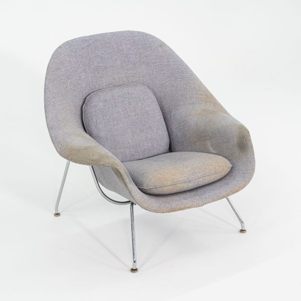 1960s Eero Saarinen for Knoll Womb Lounge Chair and Ottoman for Reupholstery, Model 70L Discount