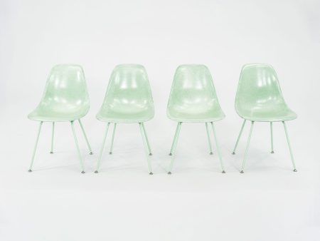 2010s Modernica Eames Fiberglass Side Shell Chairs in Green 1x Available Online Hot Sale