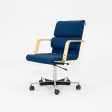 1980s Plaano Chair by Yrjo Kukkapuro for Avarte in Birch with Blue Fabric & Pneumatic Base Online Hot Sale