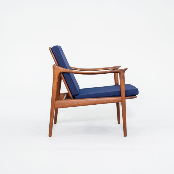 1960s Model 563 Lounge Chair by Frederik Kayser for Vatne Mobler Teak, Foam, Fabric For Discount