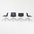 C. 2020 Lievore Altherr Molina for Arper Catifa Desk Chairs in Black Leather with Pnuematic Base 4x Available Sale