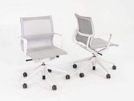 2014 Alberto Meda for Vitra Physix Desk Chairs in White Mesh 10x Available Hot on Sale