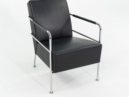 2001 Gunilla Allard for Lammhults Lounge Chair in Black Leather Online Hot Sale